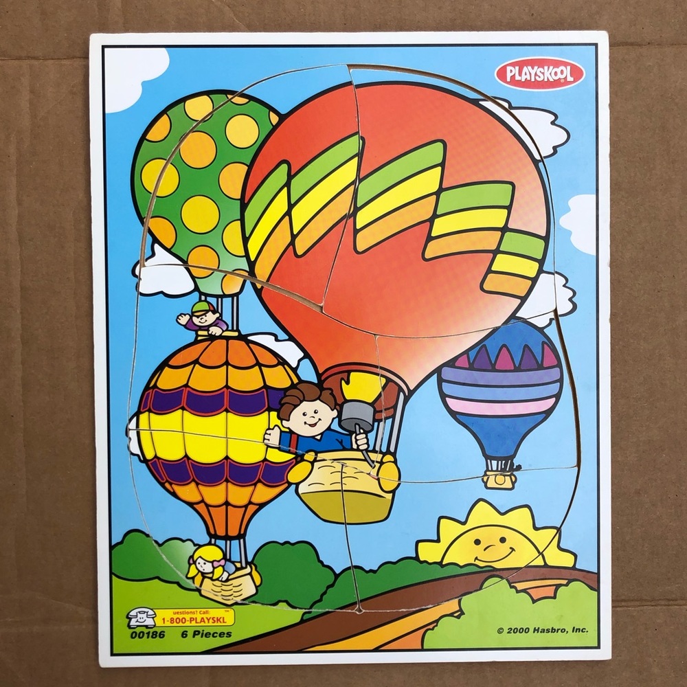 - PlaySkool Hot Air Wooden Puzzle! VTG!!